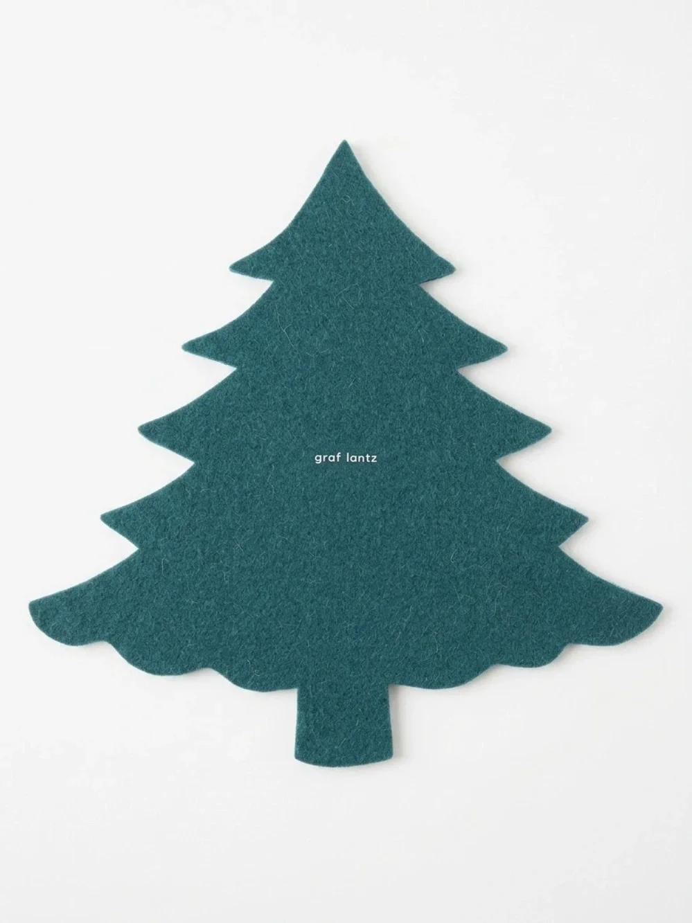 NEW Graf Lantz Merino Wool Tree Trivet Kombu Green